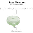 Measuring Tape 60-Inch / 1.5 Meter – Pack of 5 Durable Flexible Tapes for Sewing, Crafting & Daily Use. ( Random Color)