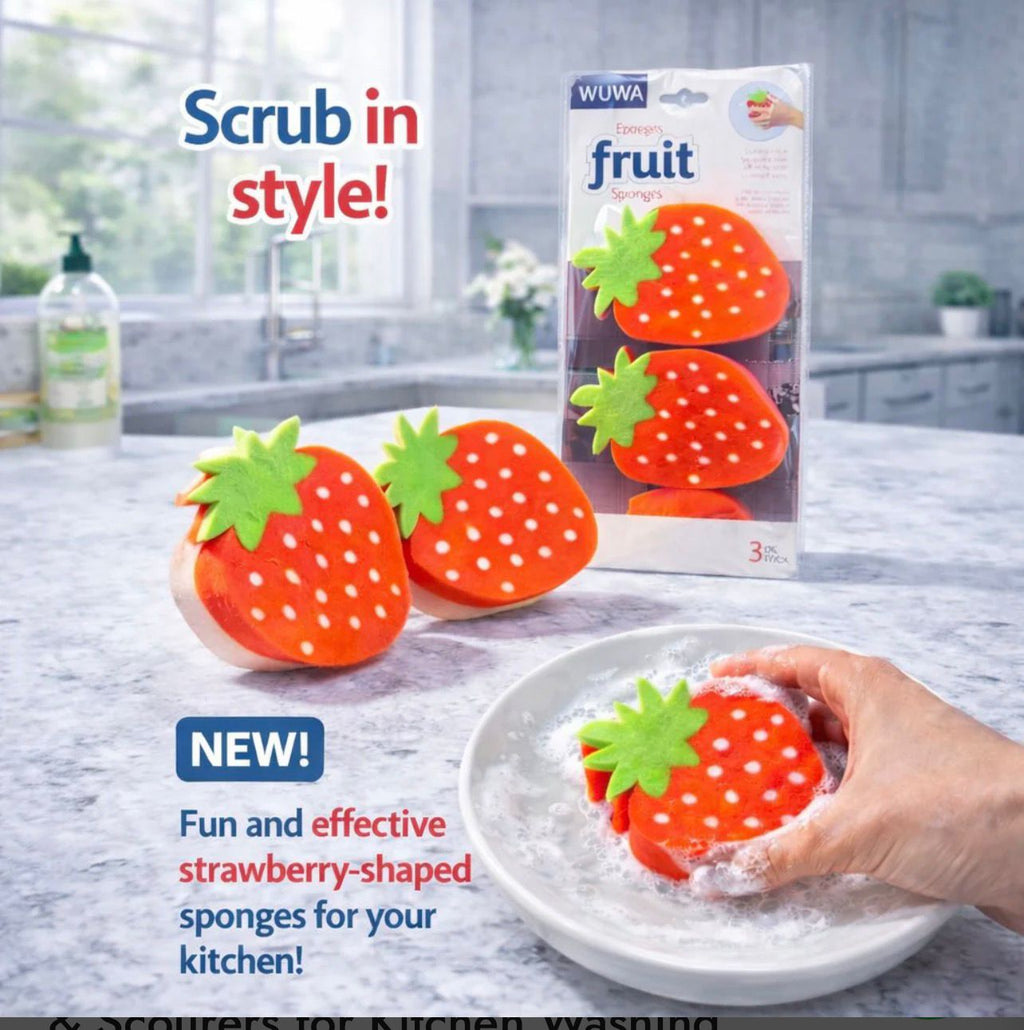 Zidello Soft Non-Scratch Cleaning Sponges & Scourers for Kitchen Washing (Random Design)