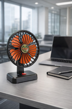 TECNO Plus GA-88 Portable AC/DC Table Fan – 12V Car & 220V Home Fan | Adjustable Mini Desk Fan for Office, Travel & Load Shedding