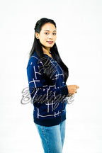 Polka Dot Zipper Jacket for Women & Girls | Stylish, Warm & Trendy Winter Wear | Comfortable Casual Outerwear