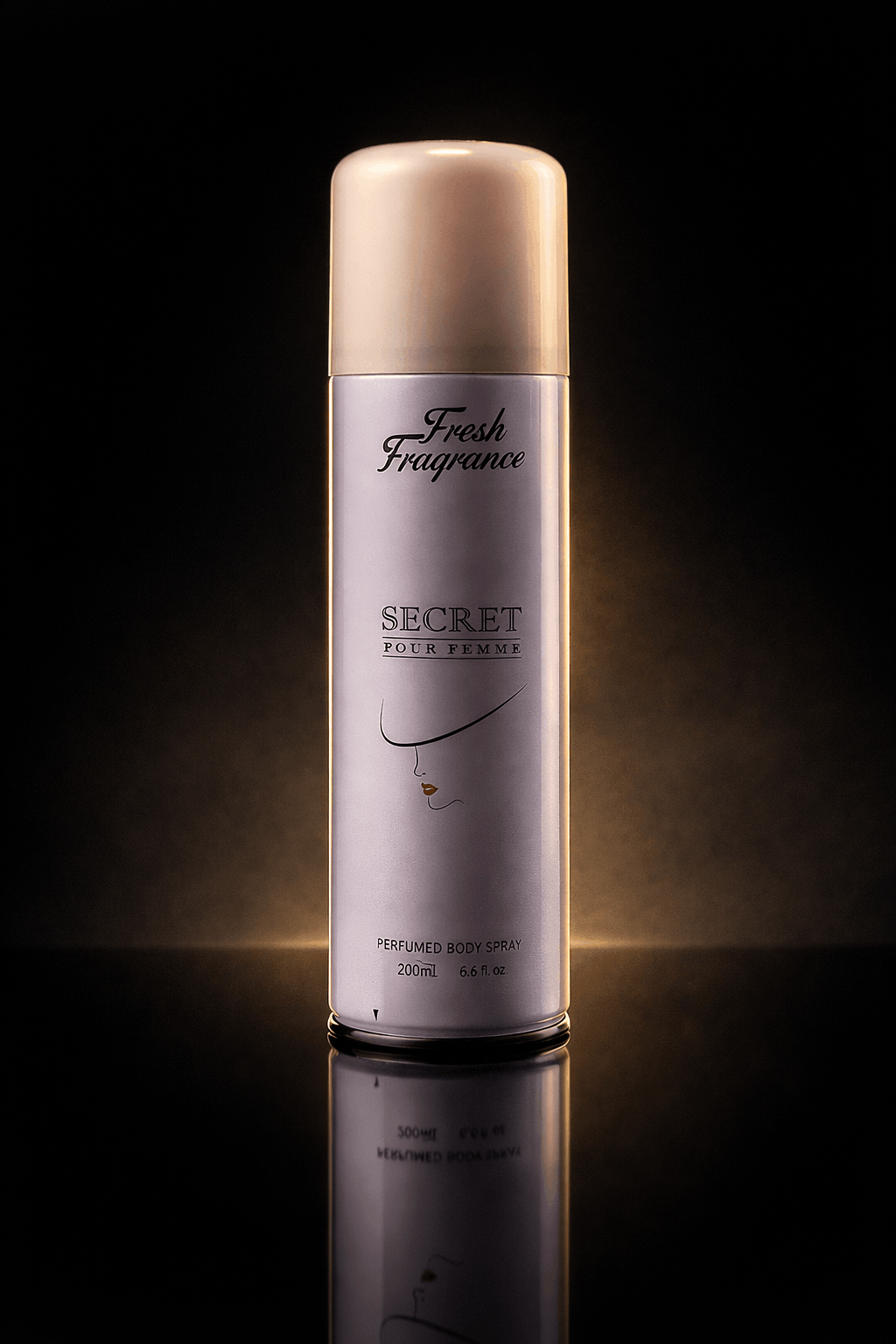 SECRET POUR FEMME Fresh Fragrance Perfumed Body Spray – Elegant Lavender & Pink Design - 200ml