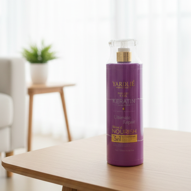 Yardlie Keratin Shampoo | Professional Perfect Care | 750 ml | Anti‑Dandruff & Frizz Control