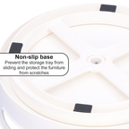 Home Rotating Storage Box with Open Handle Dining Table Fruit Organizer and Storage Rack (Large)