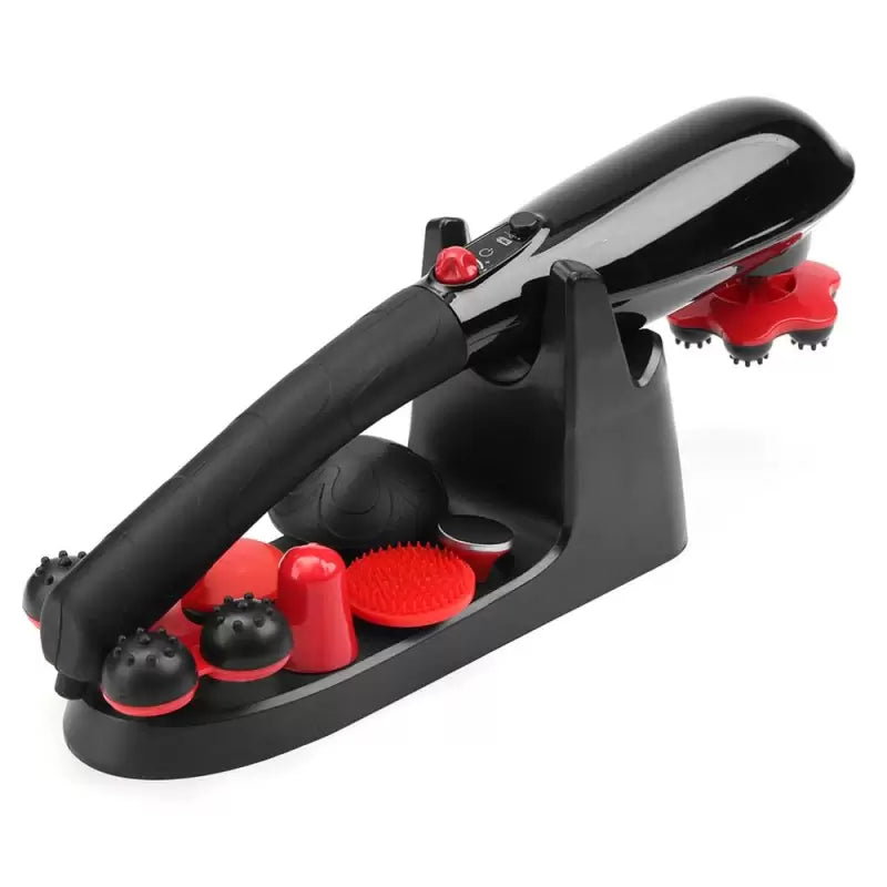 Blue idea Rechargeable Cordless Massager with different heads | Deep Massager for Muscles Neck Cordless Electric Body Massager