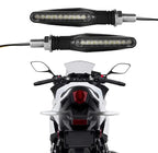 Pack of 2 pair(4pcs) - Audi Flow Style Led Motorcycle Turn Signals Indicator Amber Light