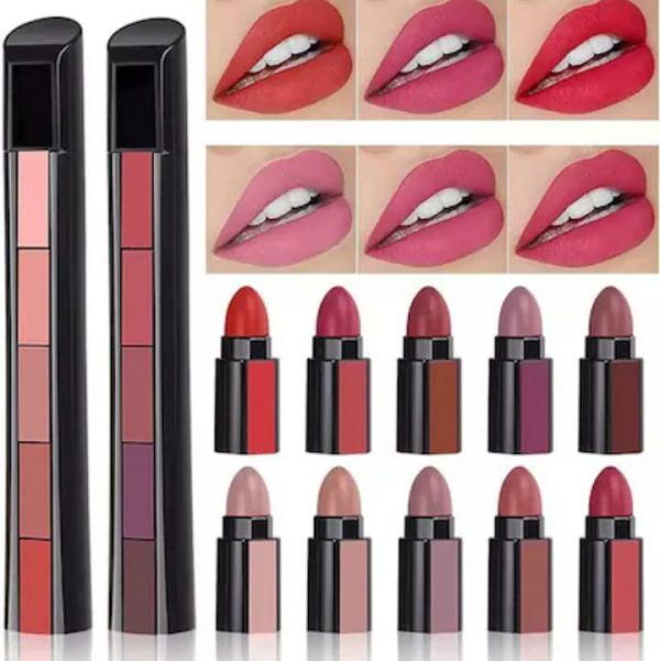 5 In 1 Huda Beauty  Lipstick Nude Shades