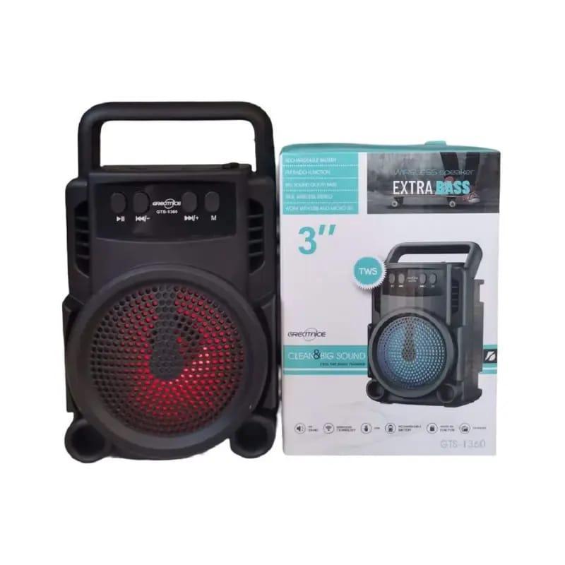 GTS-1360 Wireless Portable Speaker – Extra Bass & Long Battery Life