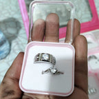 Alloy Adjustable Couple Ring – Stylish Matching Rings for Lovers | Unisex Design (With Box)