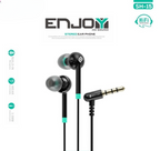SOVO SH-15 Stereo Earphone Handsfree – High Quality Wired Earphones with Deep Bass, Clear Sound & Comfortable Fit for Calls & Music