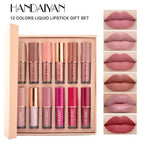 12 Colors HANDAIYAN Matte Liquid Lipstick Set