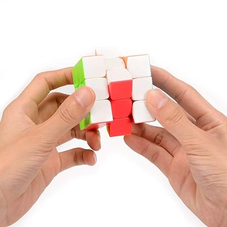 Rubic cube 3x3 for kids Magic Speed Square Cube Puzzle Toys High Quality With Box (Random color)