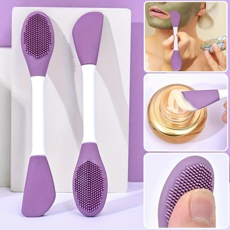 Silicone Facial Cleanser Brush (1 PCS) – Soft Face Cleaning & Exfoliating Brush | Deep Pore Cleansing Tool (Random Color)