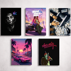 Set of 5 Premium Wall Art Photo Tiles – Modern Home Decor Sets