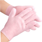 (Combo Pack) Moisturizing Glove and Socks Set, Silicone Gel Spa  Socks For Dry Cracked Skin &amp; Silicone Jelly Socks Gel Moisturizing Socks Foot Care Protector