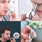 Mini Portable Stainless Steel Nose Hair Trimmer | Manual Grooming Tool | Safe & Durable
