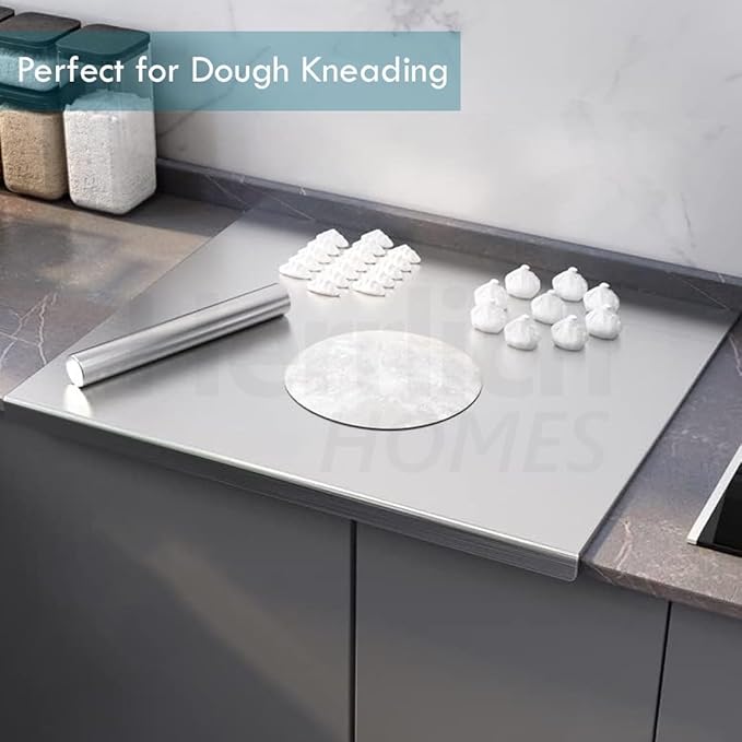 Stainless Steel Cutting Board! 🔪✨   Durable, hygienic, and easy to clean—perfect for all your chopping needs. A must-have for any chef! - Size: 41x33Cm