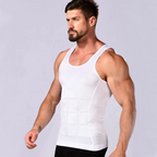 Men's Slimming Compression Body Shaper Tank Top - Abs Abdomen Waist Trainer Vest - Breathable Muscle Shirt Undershirt for Sports & Daily Wear