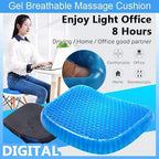Non Slip Egg Sitter Gel Seat Cushion Soft Sitting Support Pad Cushion for Car and Office Chair Seat Pads Breathable Honeycomb Bike Seat Foam