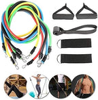 High Quality Portable Resistance Bands With Handles, Resistance Tubes &amp; Workout Bands Exercise Band Elastic Pull Rope 11 Pcs Set