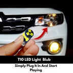 Pack of 2 pcs  Car parking light flasher led 12v Led Segments Universal for Bike and Cars