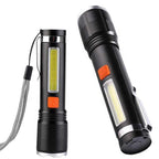 P50 super light rechargeable flashlight - Super bright Led Light - zoomable Rechargeable torch 3 mode