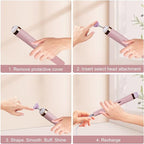 5 IN 1 Professional Manicure Nail | Salon Nail Finishing Touch | Nail Grinding, Burnishing Machine | Full Manicure and Pedicure Tool - Random Color