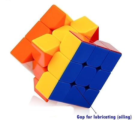 Rubic cube 3x3 for kids Magic Speed Square Cube Puzzle Toys High Quality With Box (Random color)