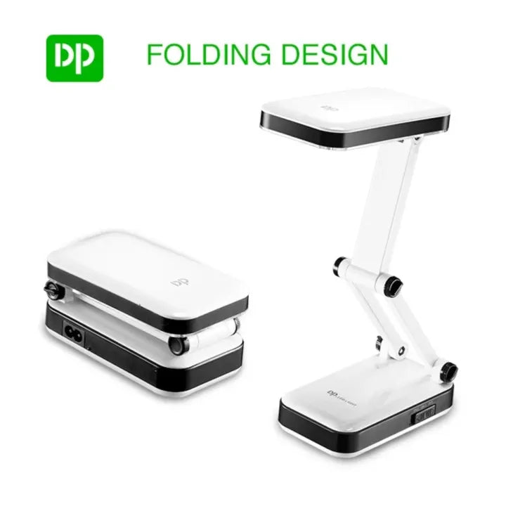 DP LED 666 - Portable Folding LED Desk Lamp with Adjustable Brightness – Travel-Friendly Study &amp; Reading Light