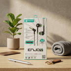 SOVO SH-15 Stereo Earphone Handsfree – High Quality Wired Earphones with Deep Bass, Clear Sound & Comfortable Fit for Calls & Music