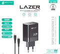 SOVO SG-265 LAZER 30W Super Fast C to C Charger – PD & QC 3.0 Type-C Adapter with Type-C Cable