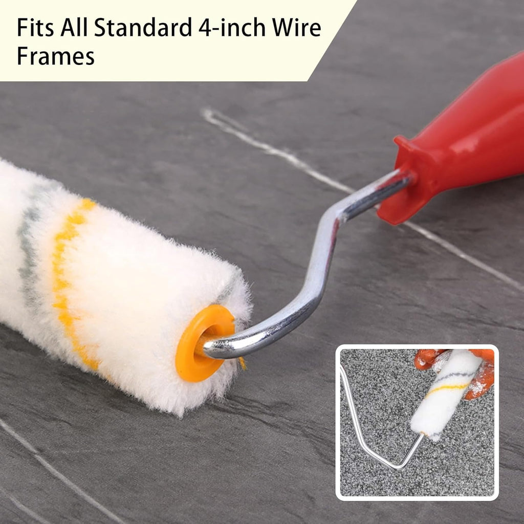 Mini Paint Roller Refill 4 Inch – High Quality Paint Roller Sleeve for Smooth Wall Finishing (10 PCs)