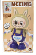 Doll Battery Operated Dancing labubu Toy with Light and Sound LABUBU Talking and Speech Repeatin