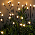 Garden Lights – New Upgraded Solar Powered Firefly Lights, Outdoor Waterproof Vibrant Decorative Lighting for Home & Garden (Warm Light)