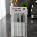 12 Piece Knife Set | Professional Stainless Steel Kitchen Knives With Ergonomic Handles | Sharp, Durable, Anti-Rust Blades for Cooking & Food Prep