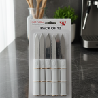 12 Piece Knife Set | Professional Stainless Steel Kitchen Knives With Ergonomic Handles | Sharp, Durable, Anti-Rust Blades for Cooking & Food Prep