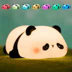 Cute Panda Silicone Night Light – Soft Touch LED Lamp for Kids Bedroom