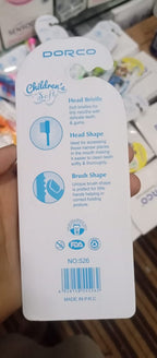 DORCO Children’s Soft Toothbrush with Fun Toy & Protective Case – Gentle Care for Kids’ Teeth & Gums (Random Design)