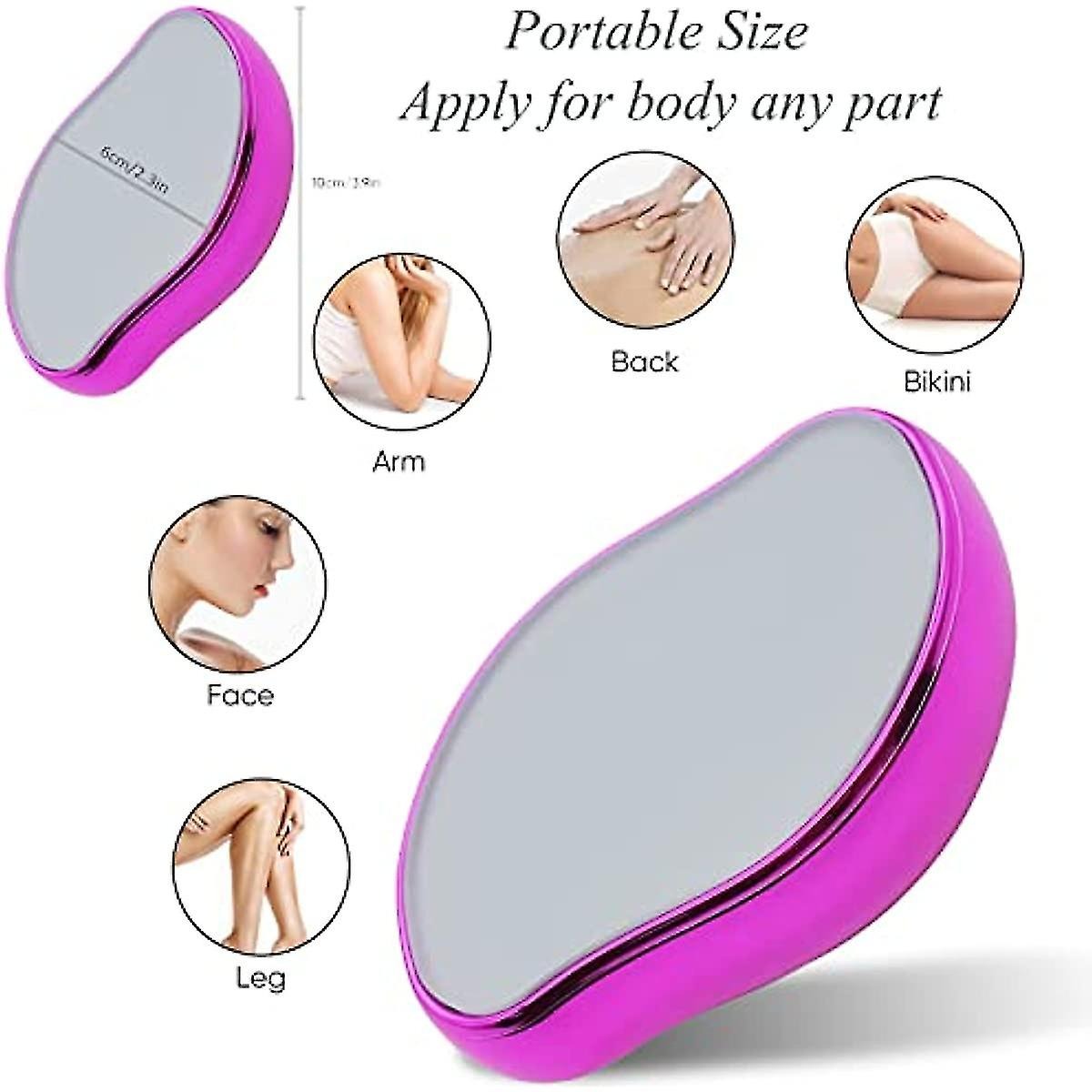 Crystal Hair Remover Easy Smooth Skin Solution For Effortless Hair Removal And Gentle Exfoliation (Random Colors)