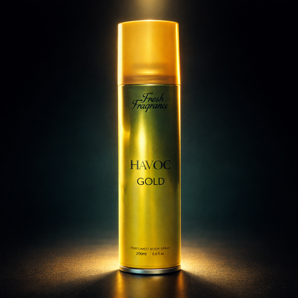 Havoc Gold Fresh Fragrance Perfumed Body Spray – Long‑Lasting Premium Scent for Men, 200ml