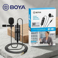 Boya BY M1 Professional Lavalier Lapel Microphone 3.5mm Clip On Mic For Android Smartphone DSLR Camera PC Audio Video Recording