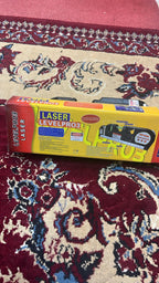 Multipurpose 3-in-1 Laser Level, Ruler, and Spirit Level Tool with Triple Bubble Vials for Precise Home Improvement & Construction Tasks