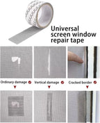 Mesh Roll Tape Window Screen Repair Patch – Strong Self-Adhesive Fiberglass Mesh, Easy DIY Screen Repair Tape for Windows &amp; Doors (2 Meter)