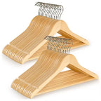 1Pc Premium Wooden Clothes Hangers Pack Non Slip Heavy Duty Coat And Suit Hangers With 360 Rotating Hook