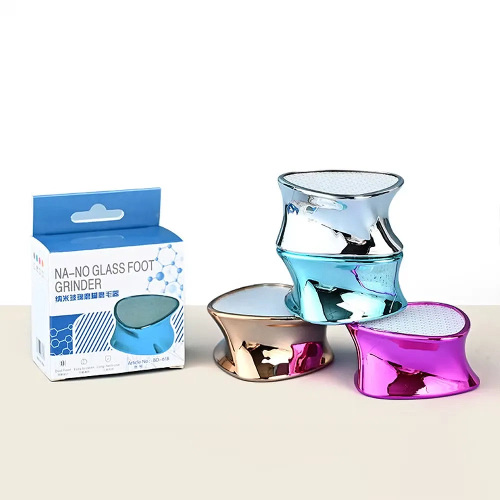 Crystal Glass Pedicure Rasp | Foot File Grinder | Callus Remover | Portable Mini Beauty Epilator ( Random Color)
