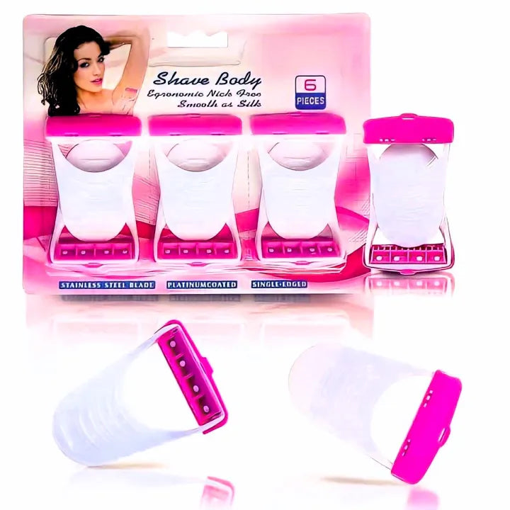 6 Pcs Set  Safit  Women Razor Disposable Body Shaving Razor