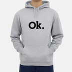 New Summer Collection Full Grey Hoodie OK Printed For Girls And Boys