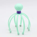 Octopus Shape Manual Head Scalp Massager With 8 Roller Balls Provides Headache Relief Stress Relaxation Hair Stimulation  (Random Color)