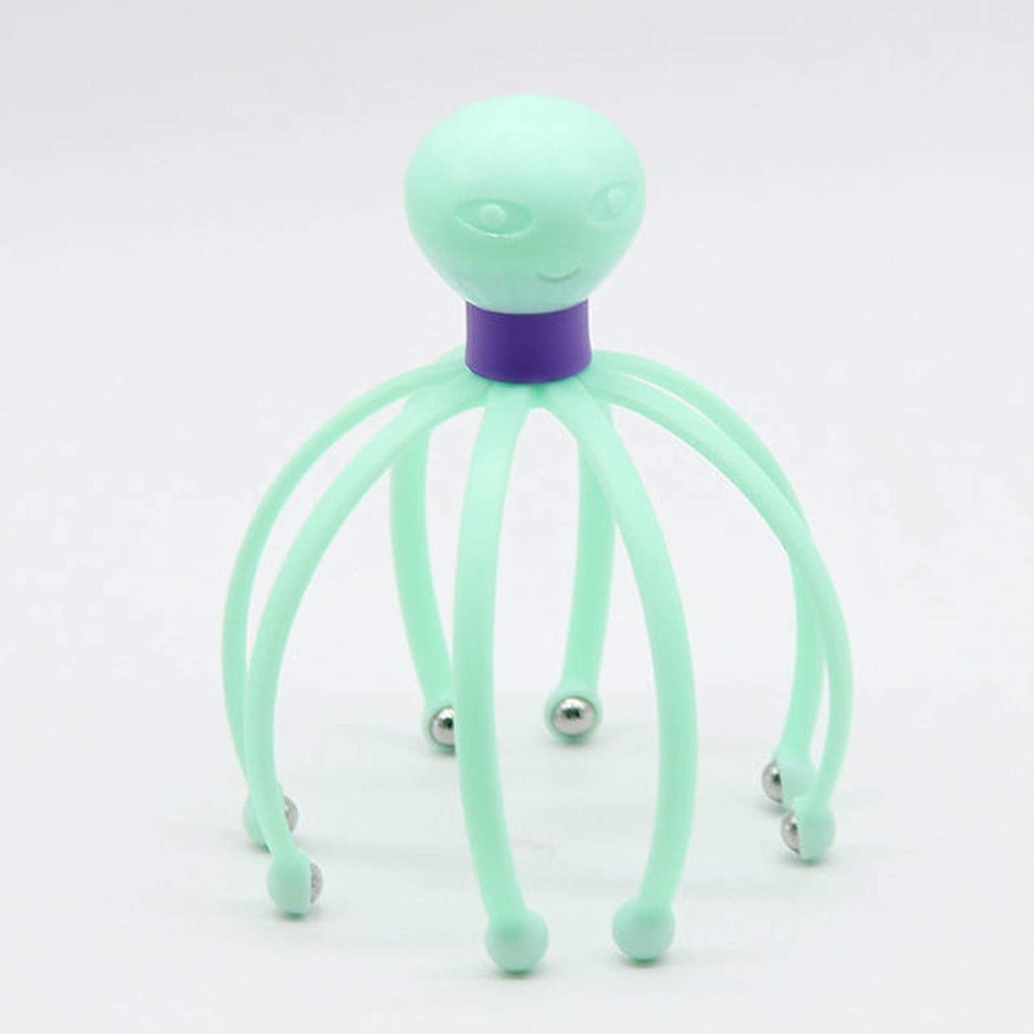 Octopus Shape Manual Head Scalp Massager With 8 Roller Balls Provides Headache Relief Stress Relaxation Hair Stimulation  (Random Color)