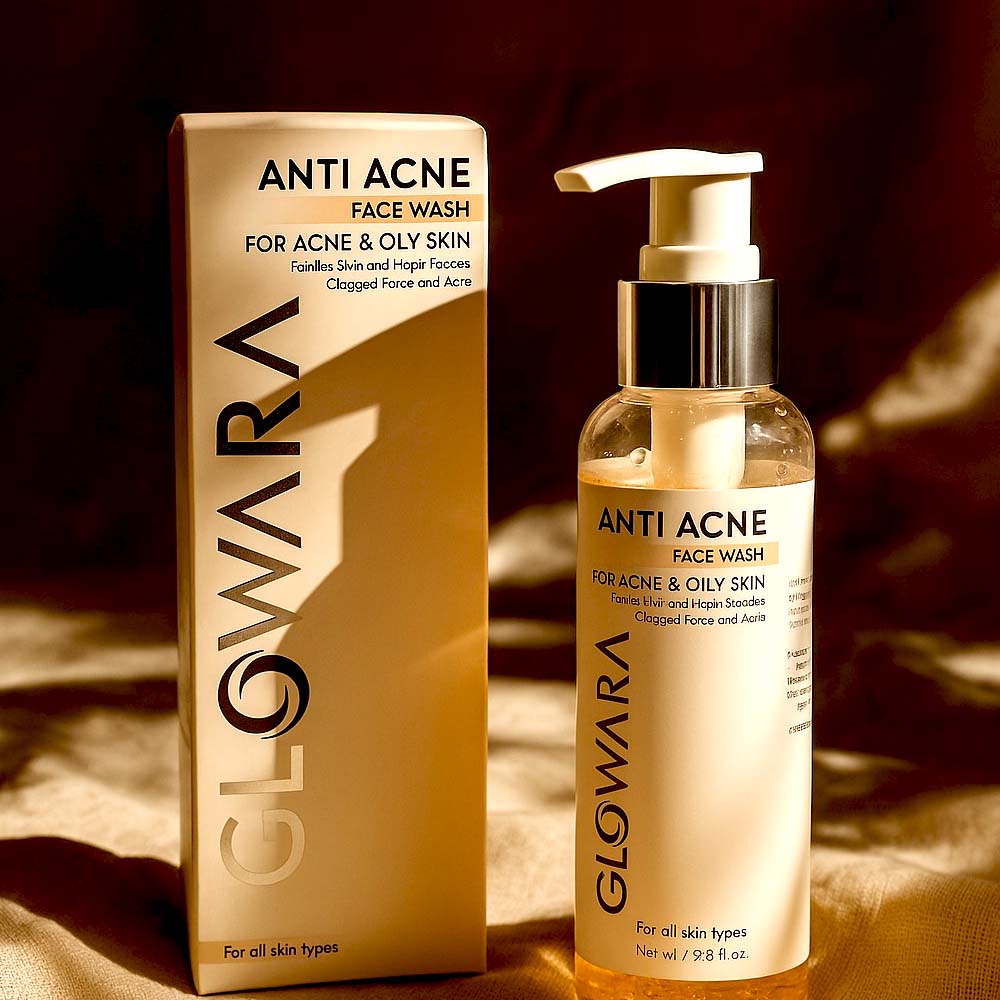 Glowara Anti Acne Face Wash – Deep Cleansing Formula with Anti-Microbial & Oil-Control Ingredients for Clear, Smooth & Acne-Free Skin