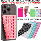 1 PCs Double Side Silicone Suction Pad Phone Holder – Self-Adhesive Square Rubber Grip Pad for All Mobiles & Tablets (Random Color)
